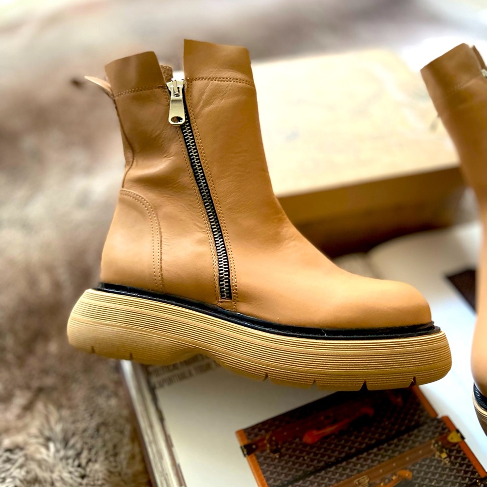 Free People Mara Zip Moto Boots